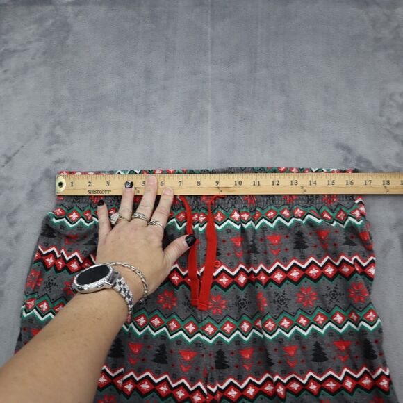Wondershop Pants Womens L Multicolor Fair Isle Pocket Drawstring Knit Pajama - Picture 3 of 16
